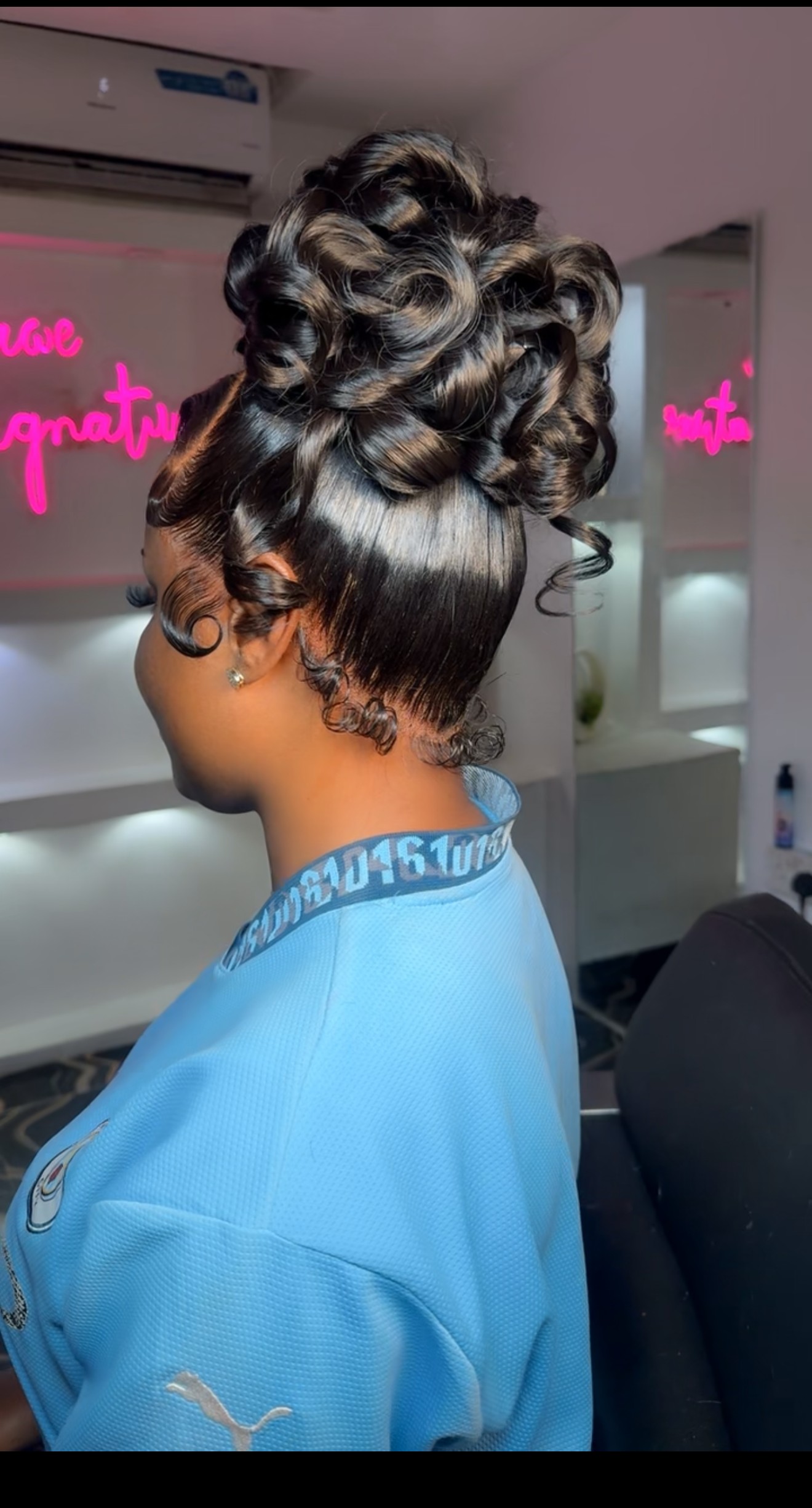 Frontal ponytail style by Folawe Signature